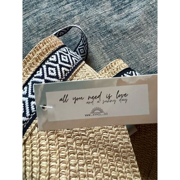 NWT! Aynil Foldable Straw Sun Visor - Picture 7 of 7